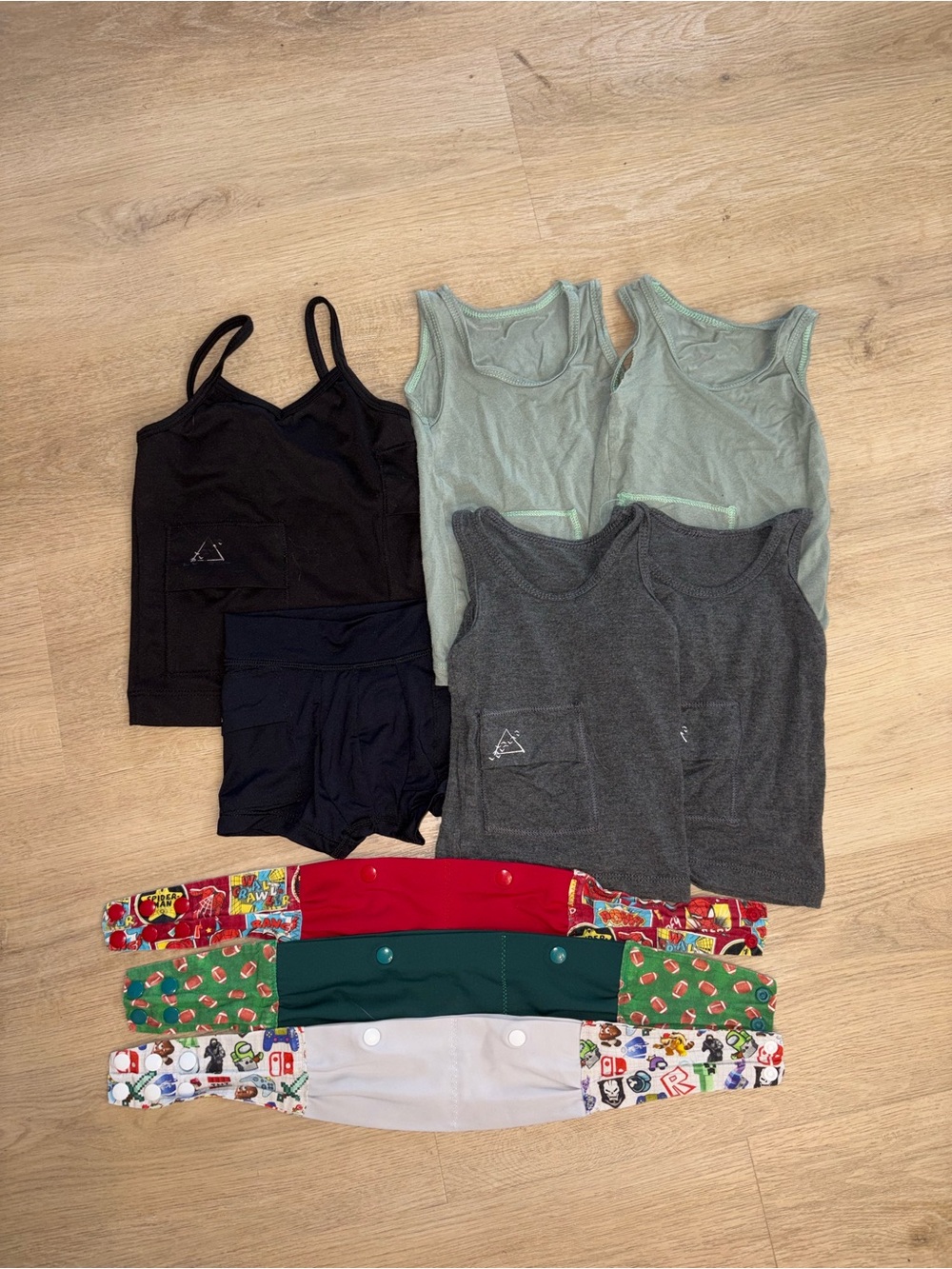 Diabetes shirts and pump belts size 2-5 approximately